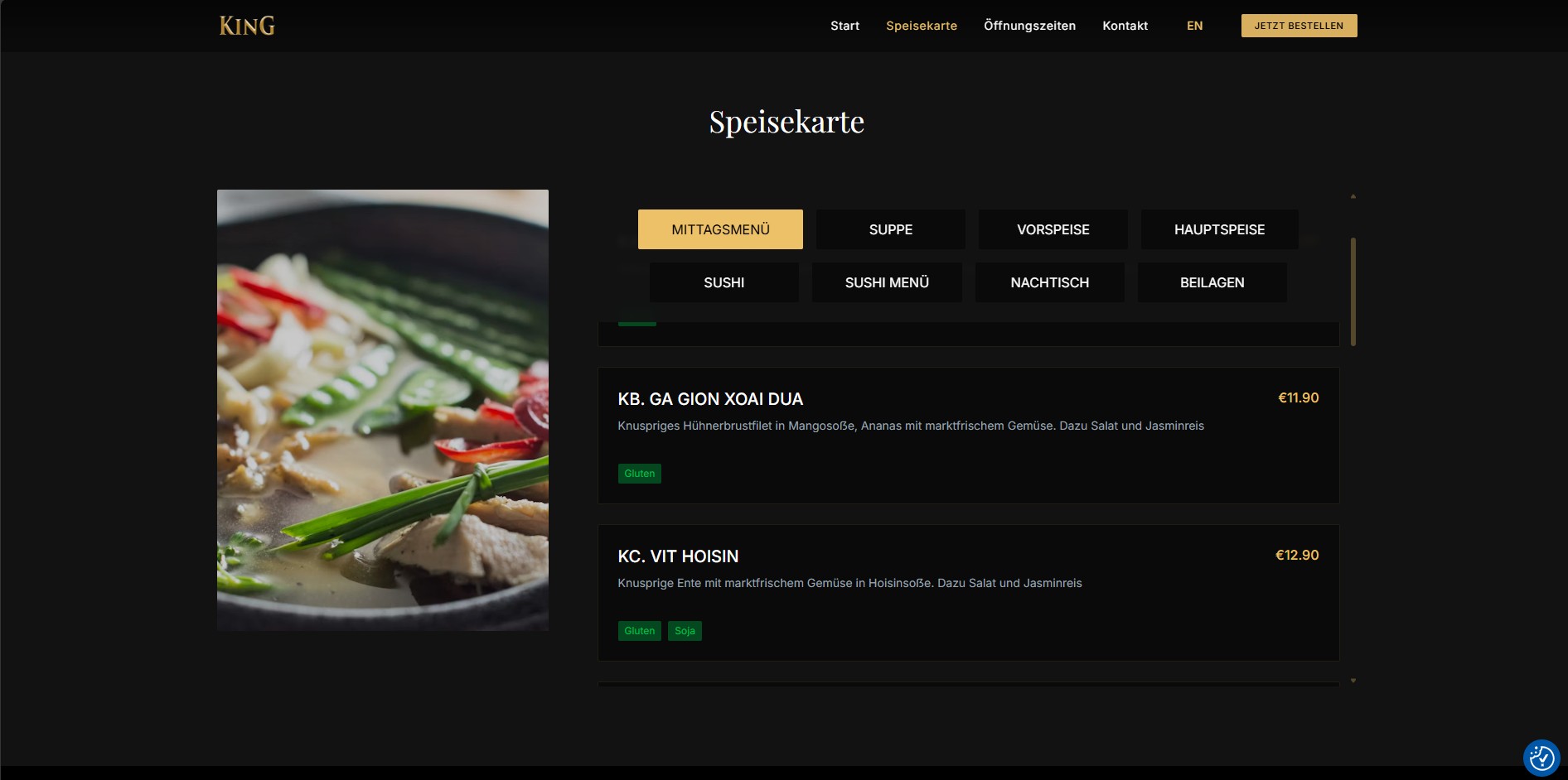 King - Asian Cuisine & Sushi